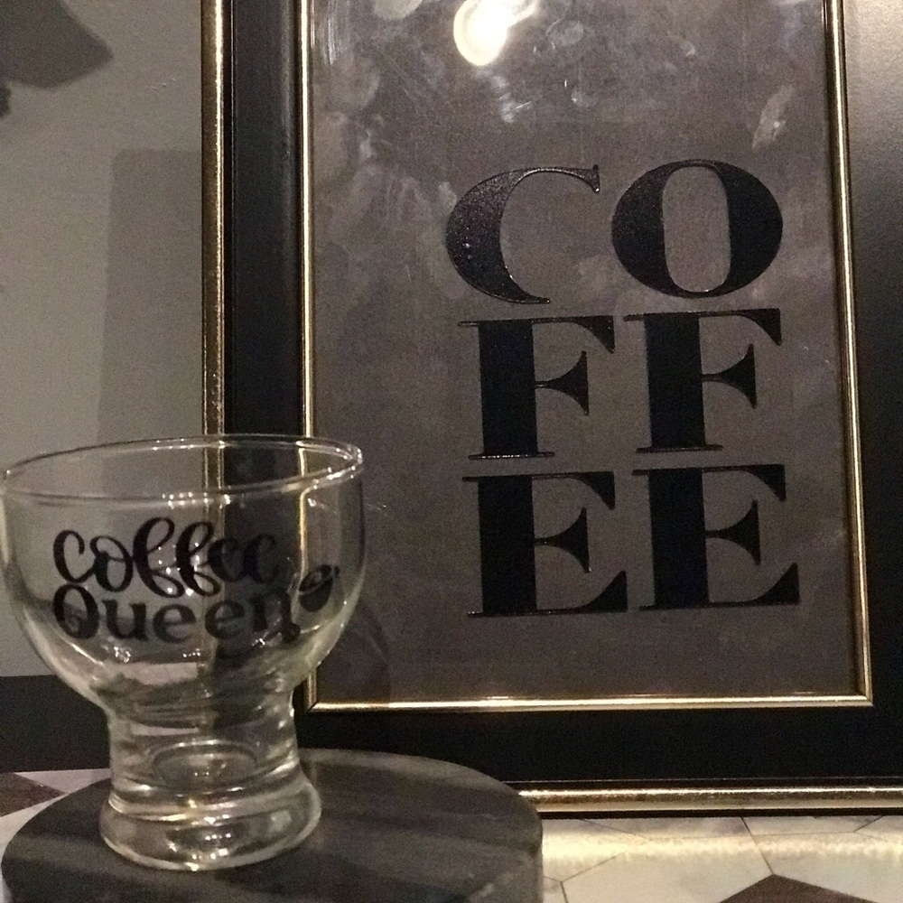 Custom sets. Picture frame and shot glasses.